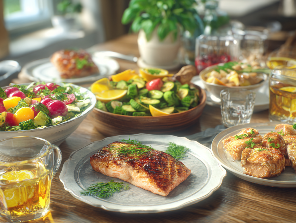 Гарно сервірована здорова їжа